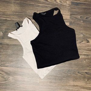 Forever 21 high neck crop tops